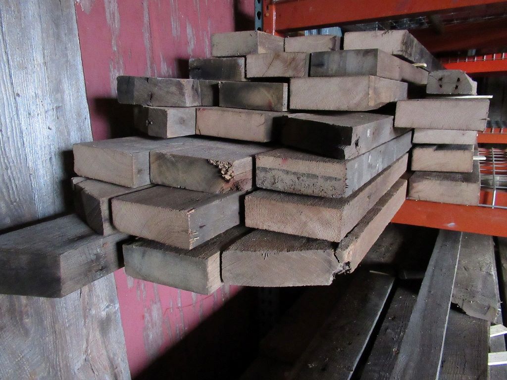 American chestnut boards reclaimed from a barn in Parma, OH