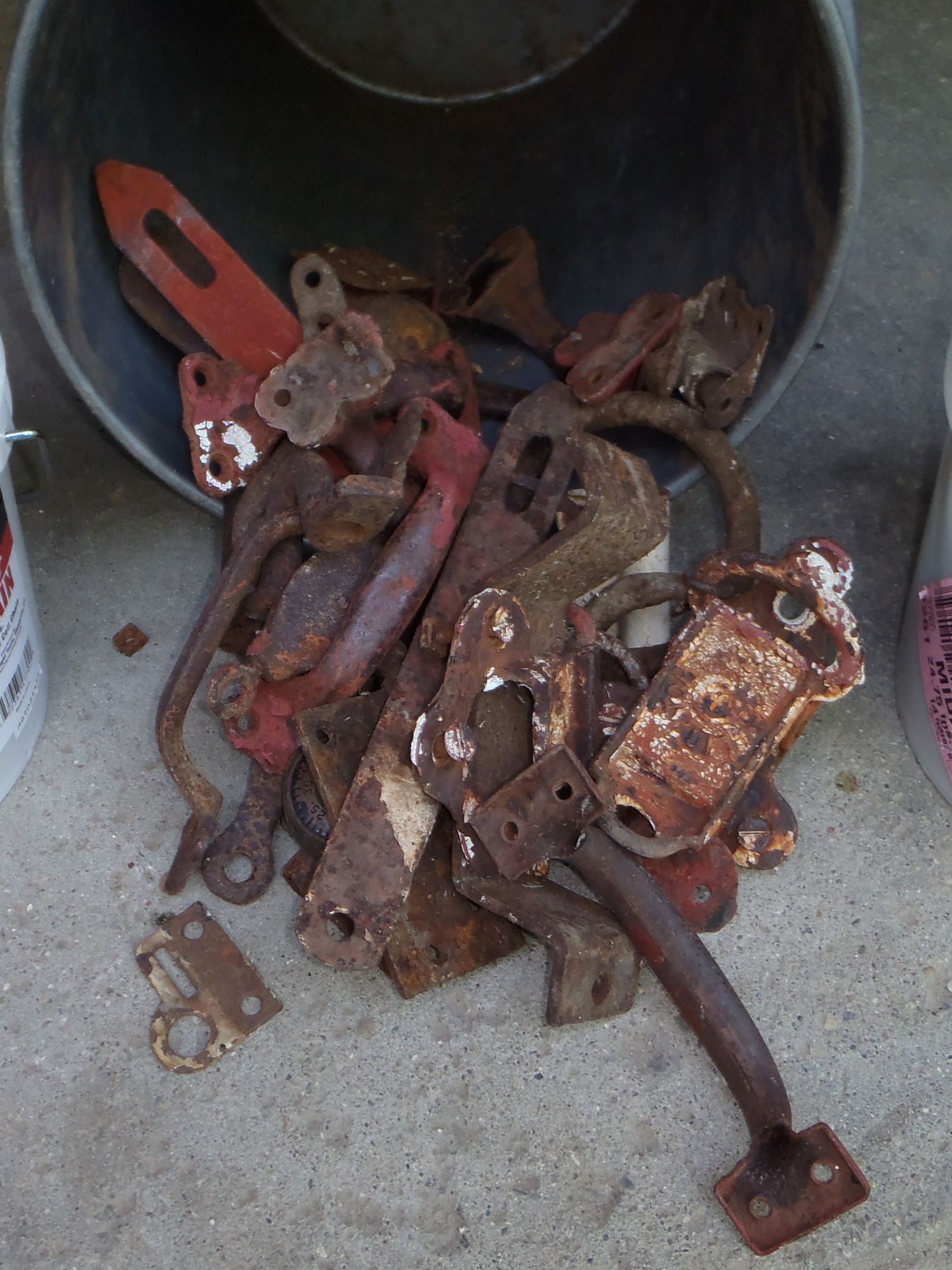 Handles, latches, and locks from deconstructed Michigan barns